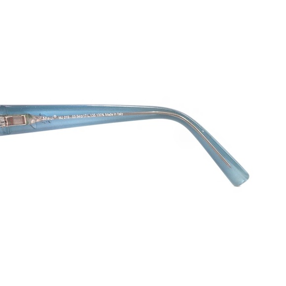 Maui Jim Punchbowl MJ 219-03 Black Light Blue Sunglasses Frames 54-17 135 Italy - Picture 9 of 12
